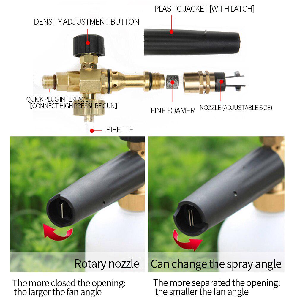 Пистолет для пены для мытья автомобиля для Karcher K, распылитель, шайба для пены для снега, насадка для автомобильной воды, мыла, шампуня, распылитель пены, насос для пены для автомойки