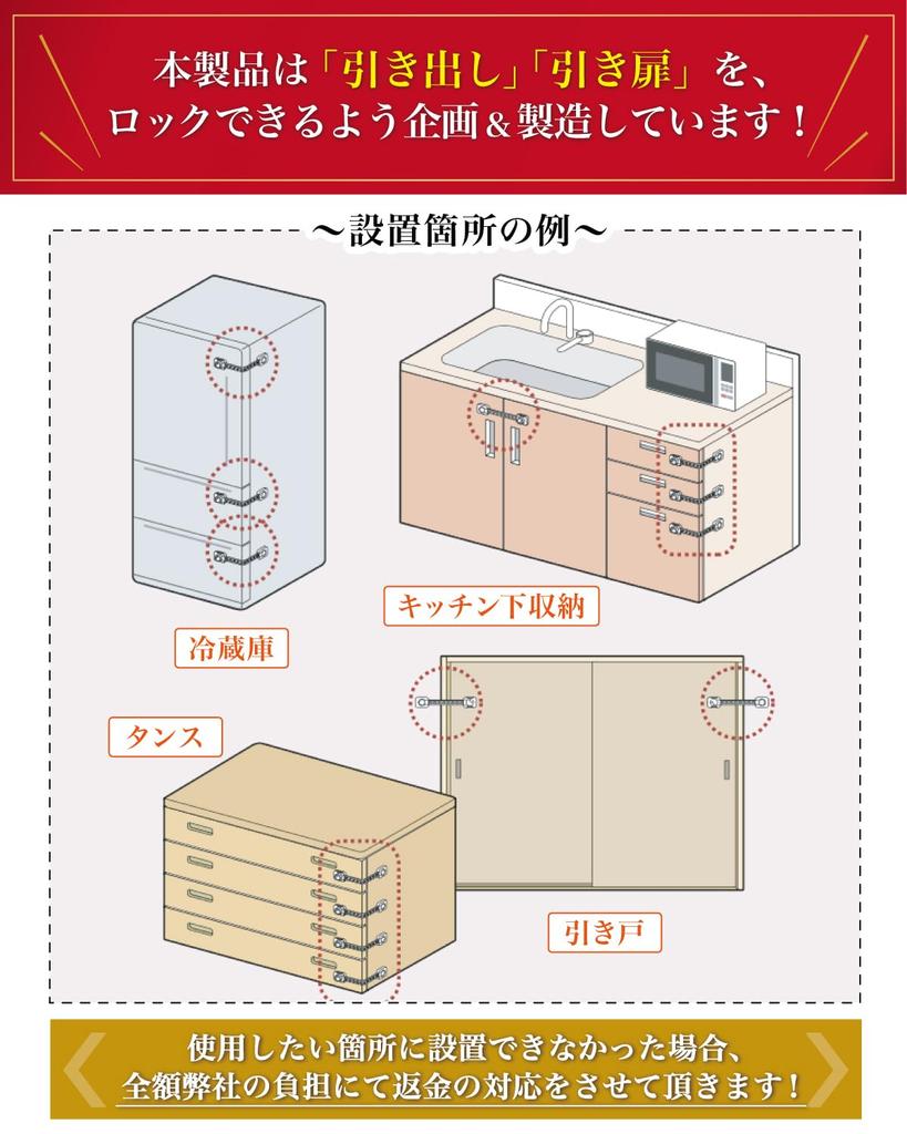 Designed by a Childcare Child Drawer Sliding Door Child Protection for Sliding and Rental Properties Professional Lock, Lock, Stopper, Cabinets,