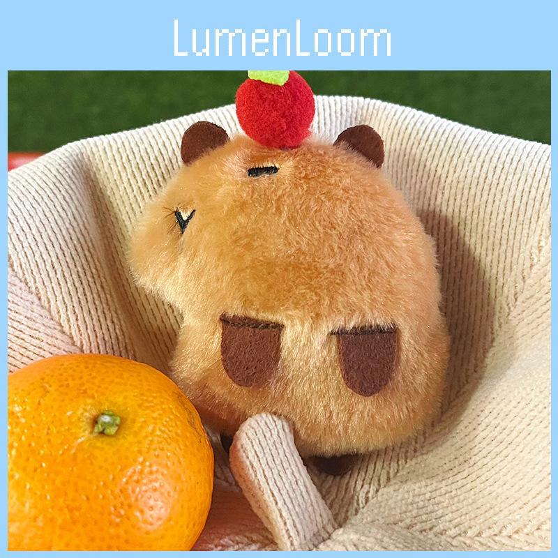 Charming 10cm Capybara Plush Doll Adorable Keychain Accessory For Backpacks