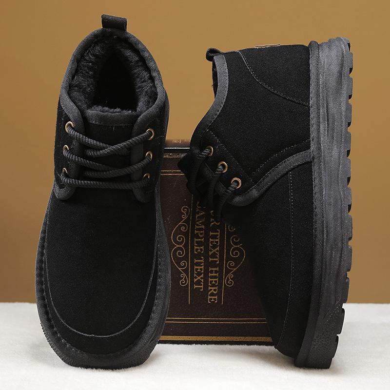Мужская обувь размера 39-45, зимняя теплая обувь, мужские зимние ботинки, бархатные и утолщенные, нескользящие и износостойкие мужские ботинки для активного отдыха