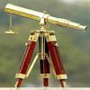 Vintage Marine Antique Telescope with Tripod Stand Decor