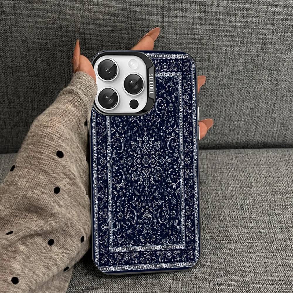 Ретро Персидский Принт Чехол для Телефона Для IPhone 17Air 16 15 14 13 12 11 Pro Max Plus Цветной Противоударный Чехол