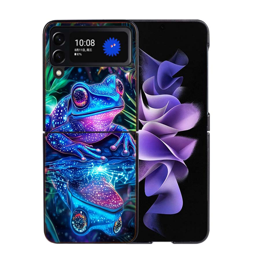 Why Are Frogs Important Phone Case For Samsung Z Flip 7 6 5G Galaxy Z Flip4 Z Flip5 Z Flip3 Coque Black Hard PC Shell Protective