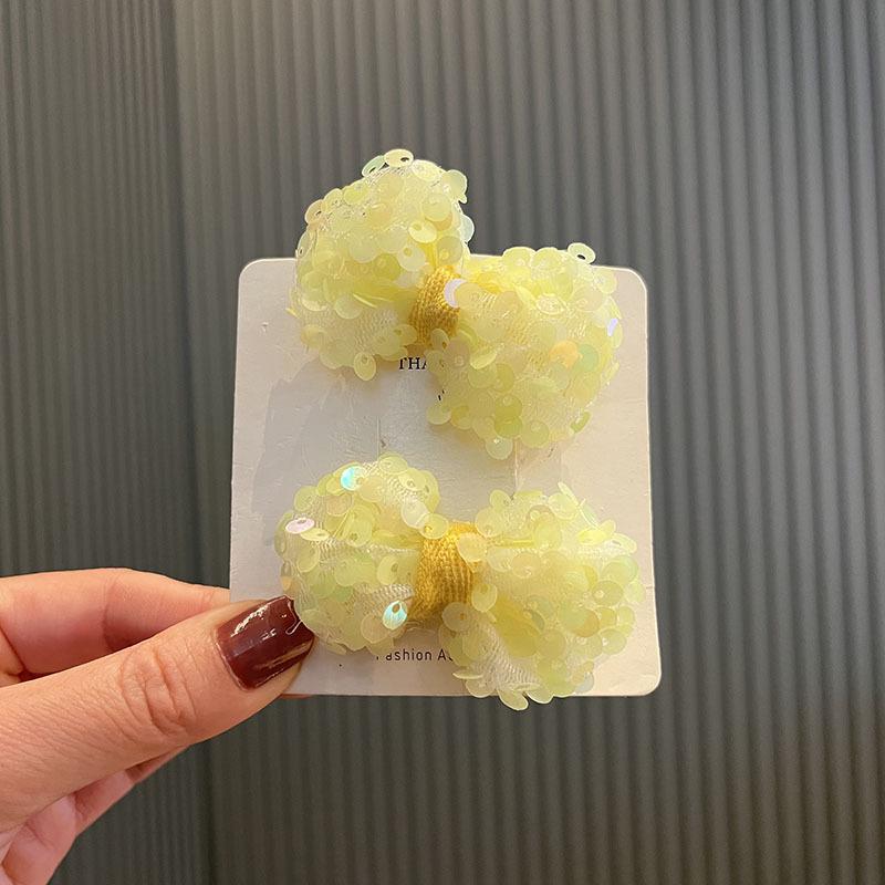 Sequin Bow Snap Hair Clips – Candy Color Princess Hairpins for Kids