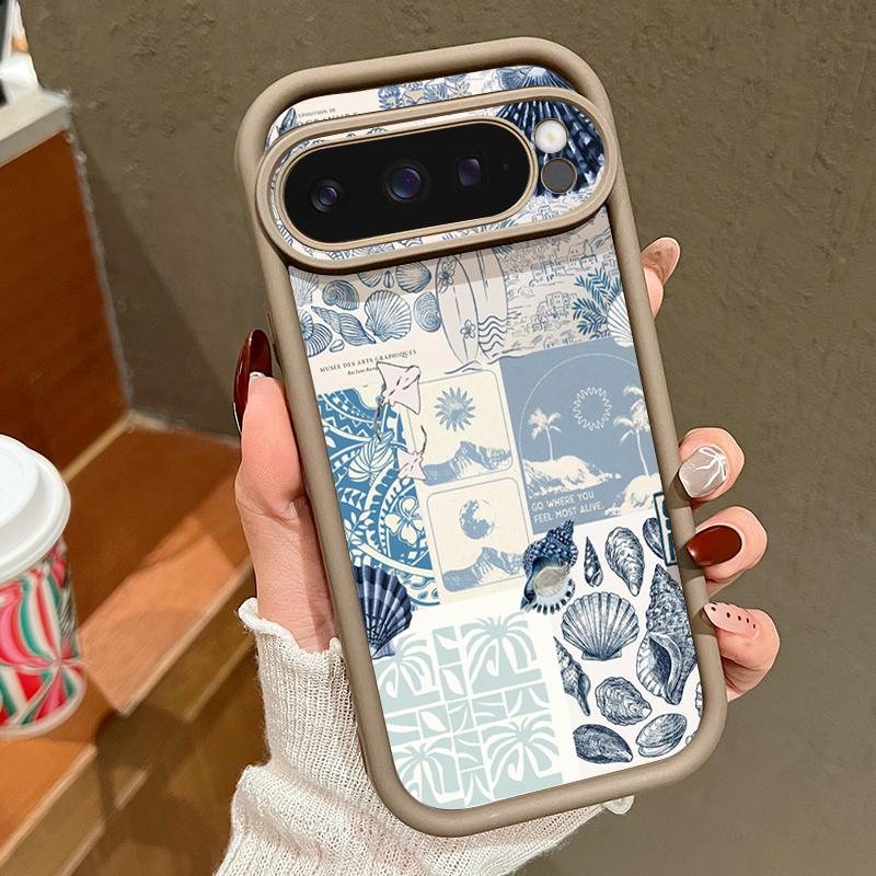 Чехол с принтом «Линия Лист» для Google Pixel 10 Pro XL 9 8 7 Pro, противоударный бампер, мягкая силиконовая задняя крышка для телефона Google 9A 8A 7A