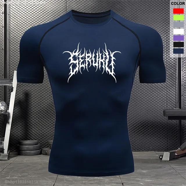 Мужская дышащая рубашка для фитнеса, летняя спортивная модная футболка с круглым вырезом и короткими рукавами, тренировочная футболка для бодибилдинга, S-3XL