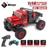 Wltoys 1/18 Мини-радиоуправляемая машина 184020 2.4G со светодиодной подсветкой 4WD Внедорожный Электрический Гусеничный Транспортёр Грузовик на Радиоуправлении Игрушка для Детей
