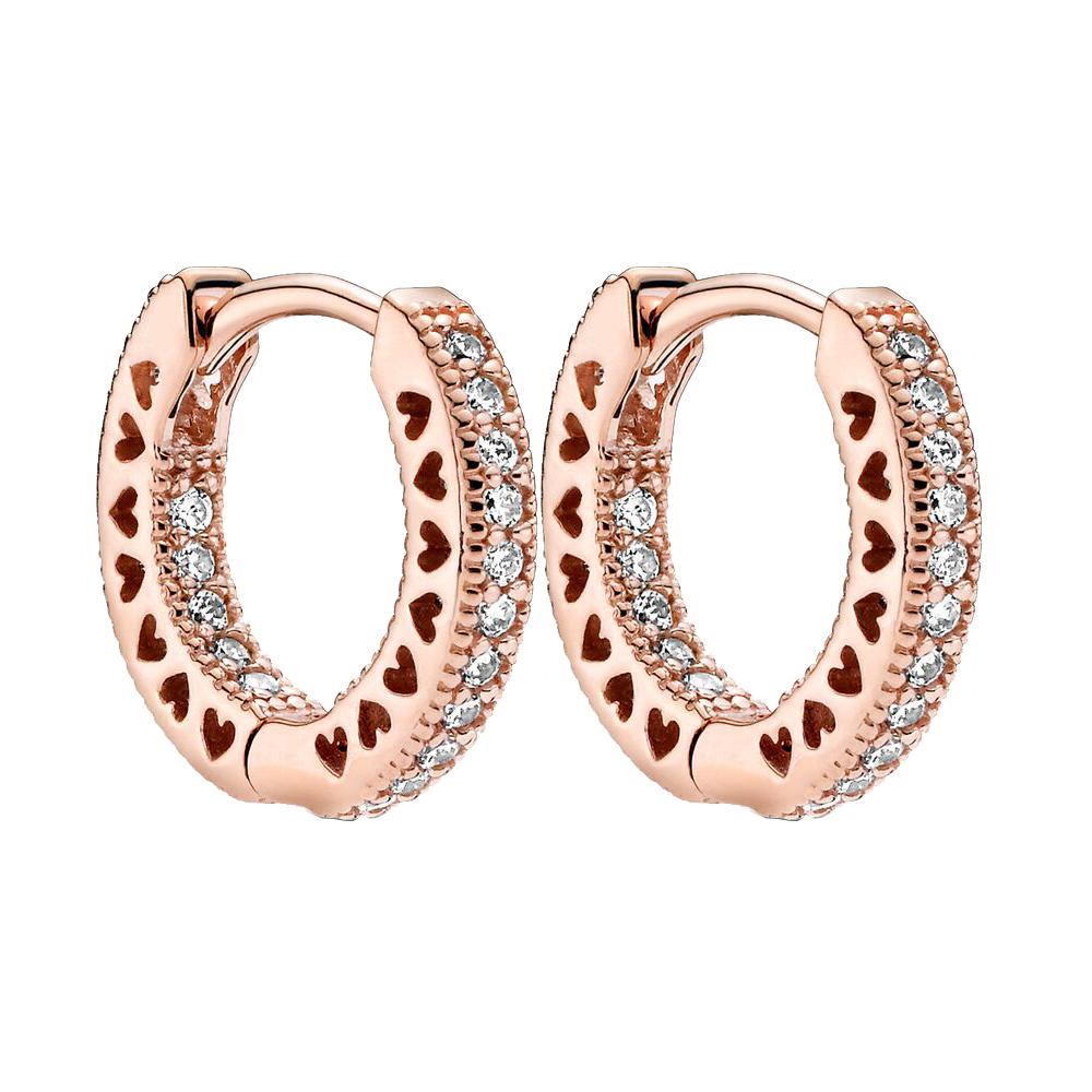 Сверкающие двойные серьги-кольца из стерлингового серебра S925 для женщин, модные ювелирные изделия, подарки на день рождения, день матери