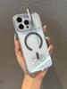 Магнитный противоударный двухцветный чехол для iPhone 17 Pro Max с рамкой-подставкой для камеры