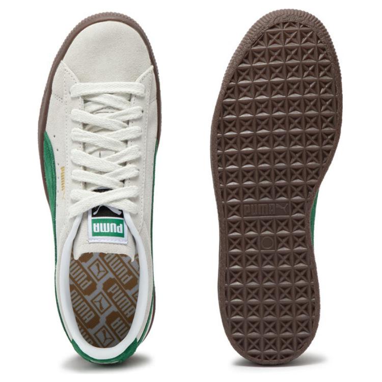 Puma Suede Vtg Vintage Leather Retro Low-Top Lifestyle Sneakers Unisex Sneakers Gray Green 374921-25