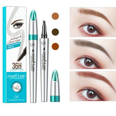 3D ручка для микроблейдинга бровей, водостойкая вилка, карандаш для татуировки бровей, долговечный профессиональный тонкий эскиз, жидкая ручка для бровей
