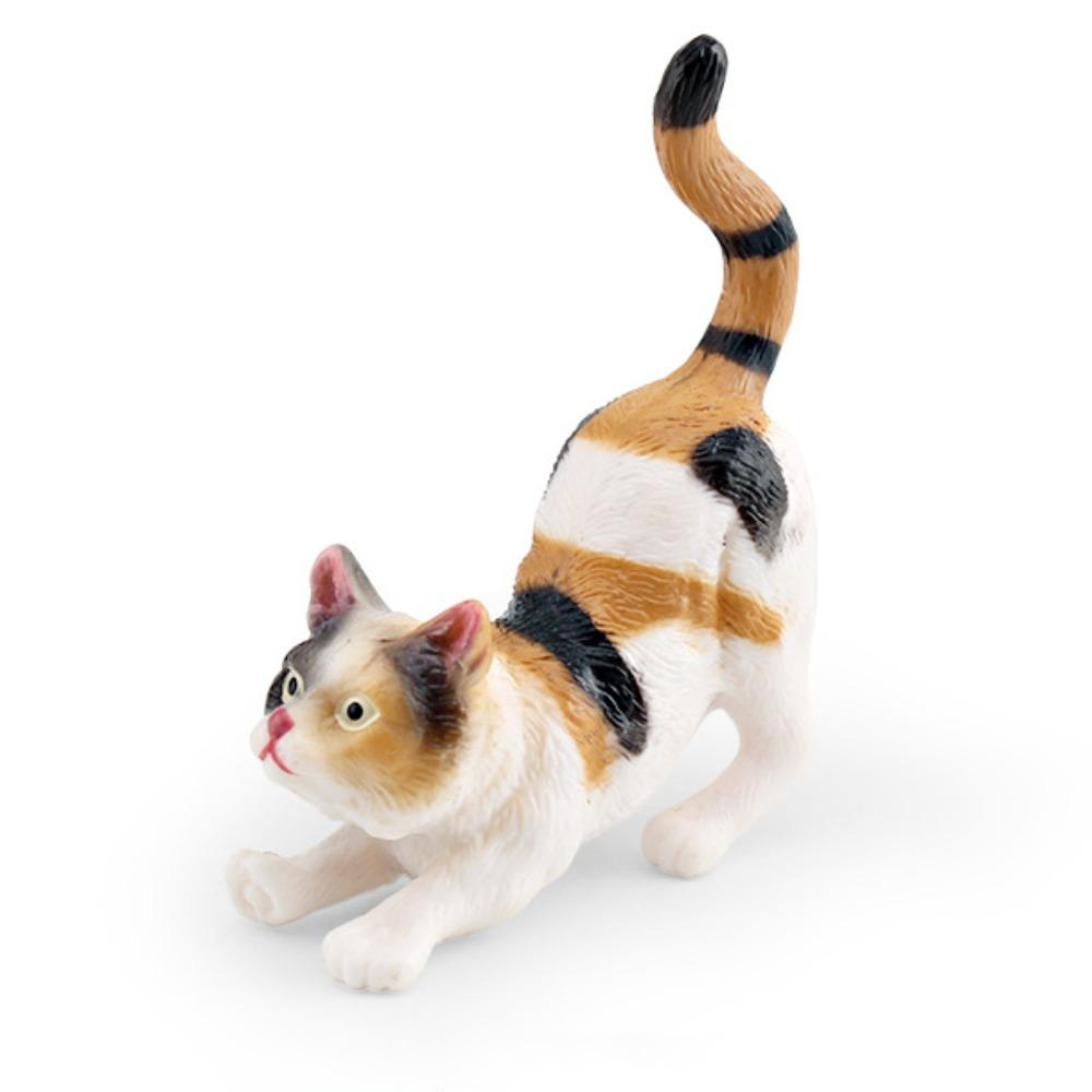 PVC Cat Figures Statue 9 Colors Mini Model Desktop Toys Kawaii Cat Doll Ornaments  Home Decoration