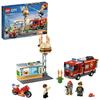 LEGO City Hamburger Shop Fire 60214 Block Toy Boy Car