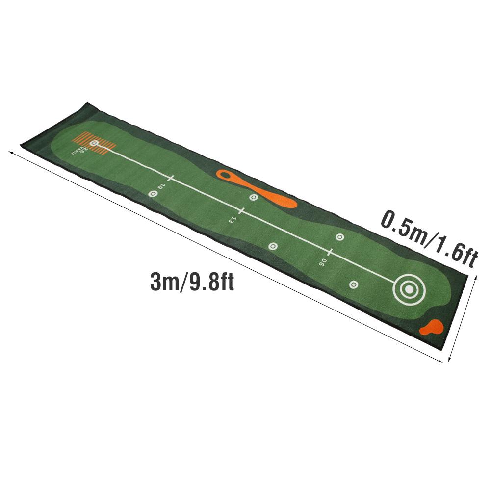 Nylon Golf Practice Putting Mat Indoor Portable Golf Hitting Mat Machine Washable Training Pad