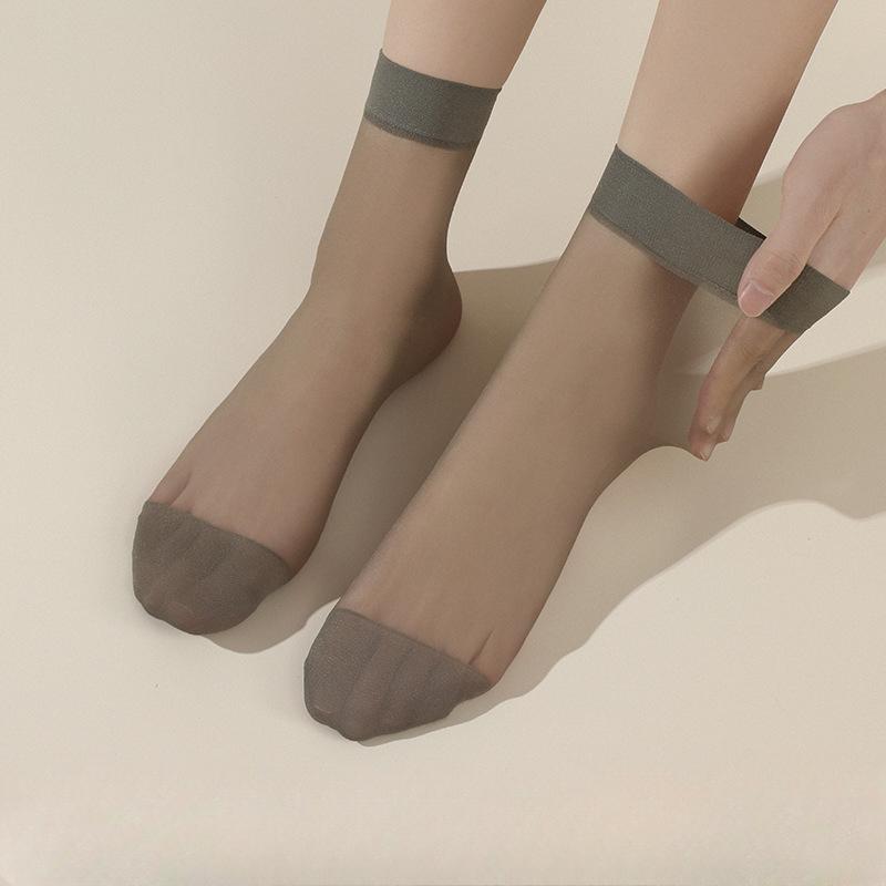 1/5/10 пар женских носков, дышащие прозрачные чулки, повседневные носки длиной до щиколотки для весны и лета