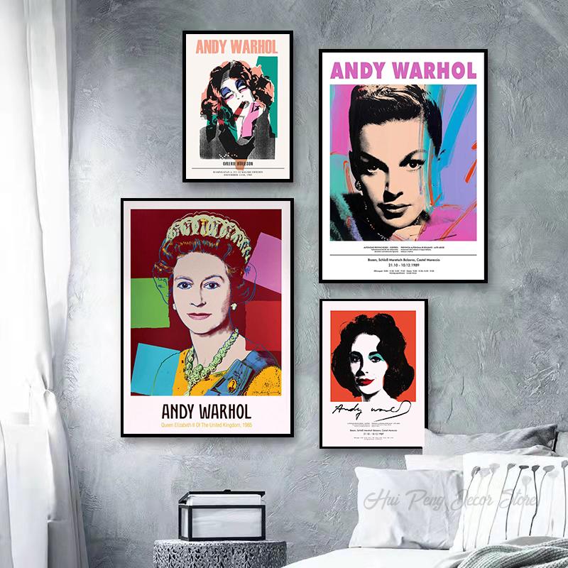 Marilyn Monroe Printable Wall Art Canvas Painting Exhibition Poster Pop Art Wall Decoration Pictures for Living Room Home Decor