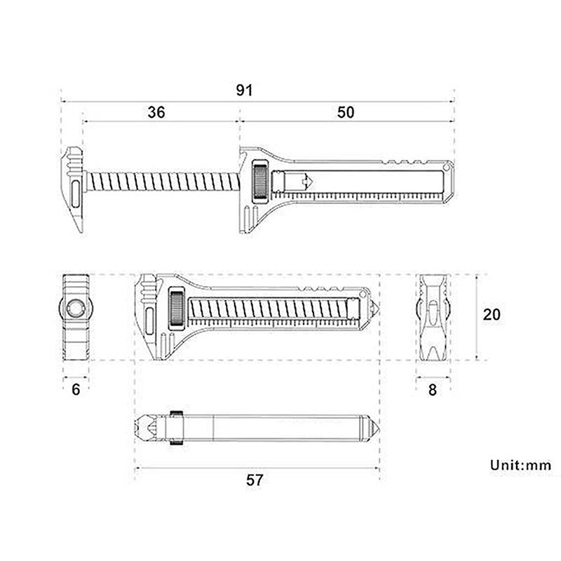 Edc Multi Tool Компактный портативный многофункциональный инструмент Брелок для ключей Карманный резак Отвертка Многофункциональный инструмент Набор для выживания в походе