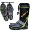 Мужские нескользящие резиновые рыболовные сапоги для льда и снега