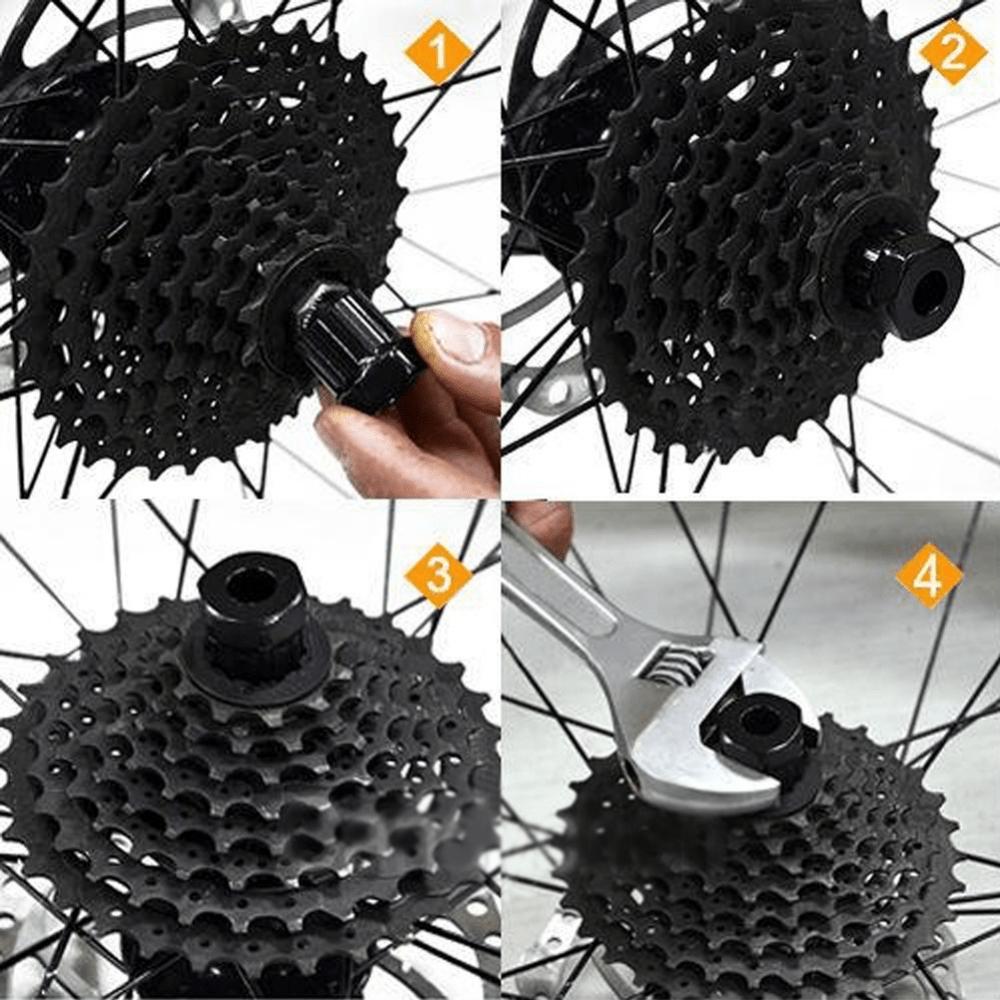Bicycle Cassette Flywheel Freewheel Remover Rotary Installation Disassembly Sleeve Disassembly Installation Maintenance Tool