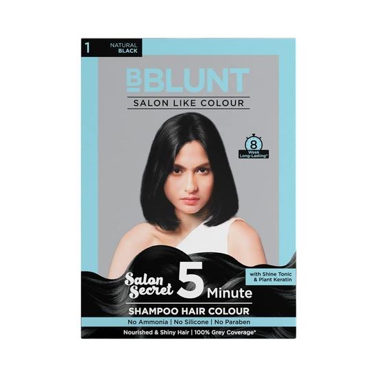 BBlunt Hot Shot Heat Protection Mist 150 мл | Натуральный черный 5-минутный шампунь-краска для волос 20 мл X 5