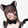 Костюм кошки Набор Ободки на голову Хвост Перчатки лапы кошки Галстук-бабочка Животное Маскарадный костюм