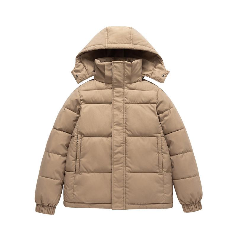 Пуховик женский короткий зима 2025 новая шапка куртка утолщенная