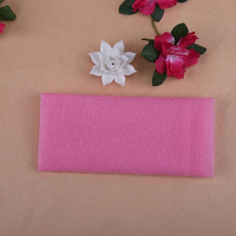 Exfoliating Puff Scrub Nylon Net Bath Shower Gel Terry Cloth Body Washing Cleaning Tool