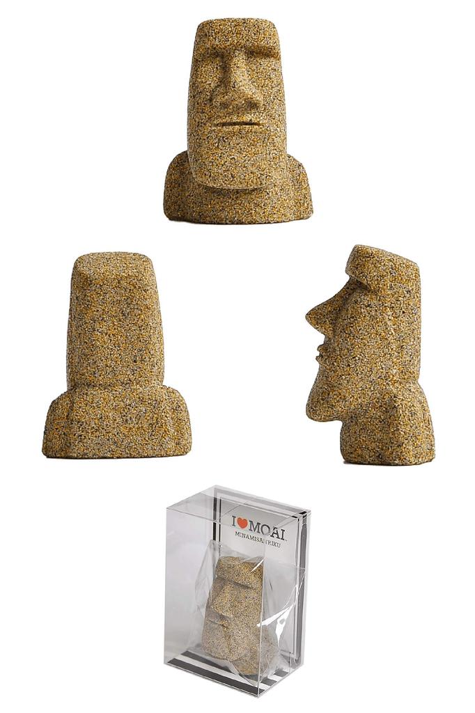 Minamisanriku Moai Family Мини Статуя Моаи Камень Силы Удачи Амулет Предмет Удачи Интересные Разные Товары