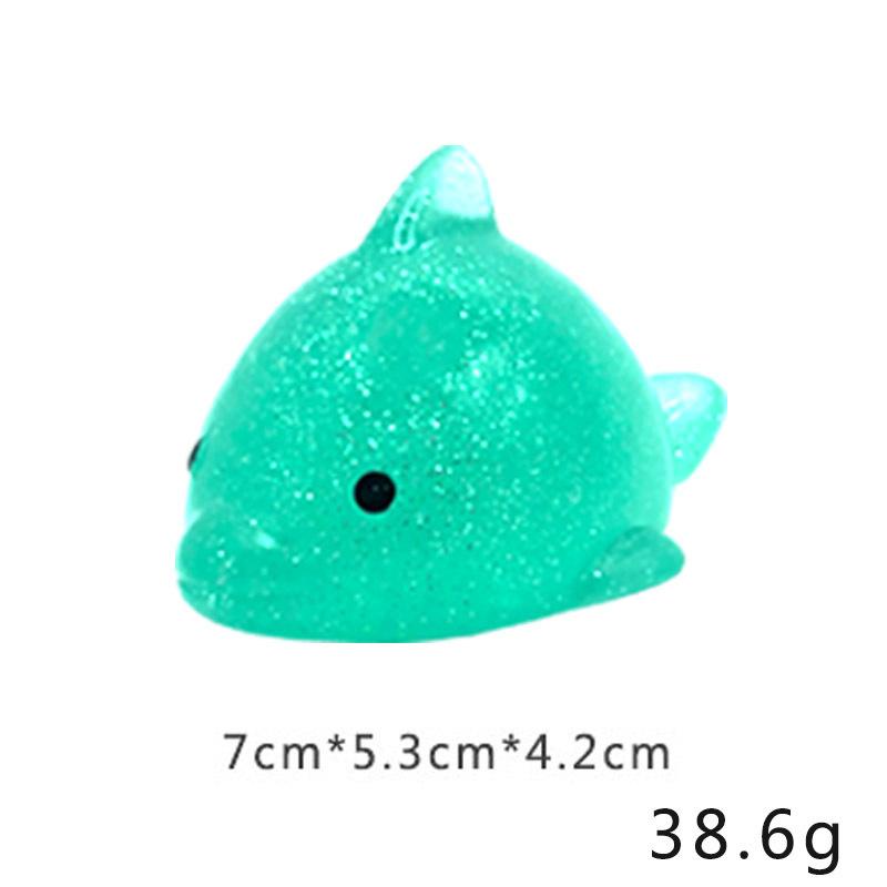 Big Spongy Glitter Mochi Squishy Fidget Sensory Toys Kawaii Animal Stress Ball Powder Fun Soft Antistress Squeeze Children Toys