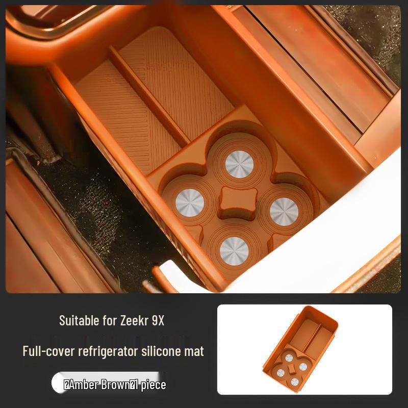 Silicone Pad for Zeekr 9X Refrigerator Cup Holder, Car Accessory