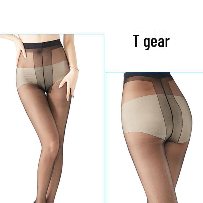 Thin Silk Butterfly Crotch Pantyhose - Snag-Resistant Women's Stockings