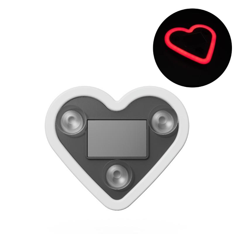 1 шт./2 шт. Солнечный автомобильный атмосферный светильник в форме сердца, декоративный светодиод для окна автомобиля с регулируемыми цветами и креплением на присоске