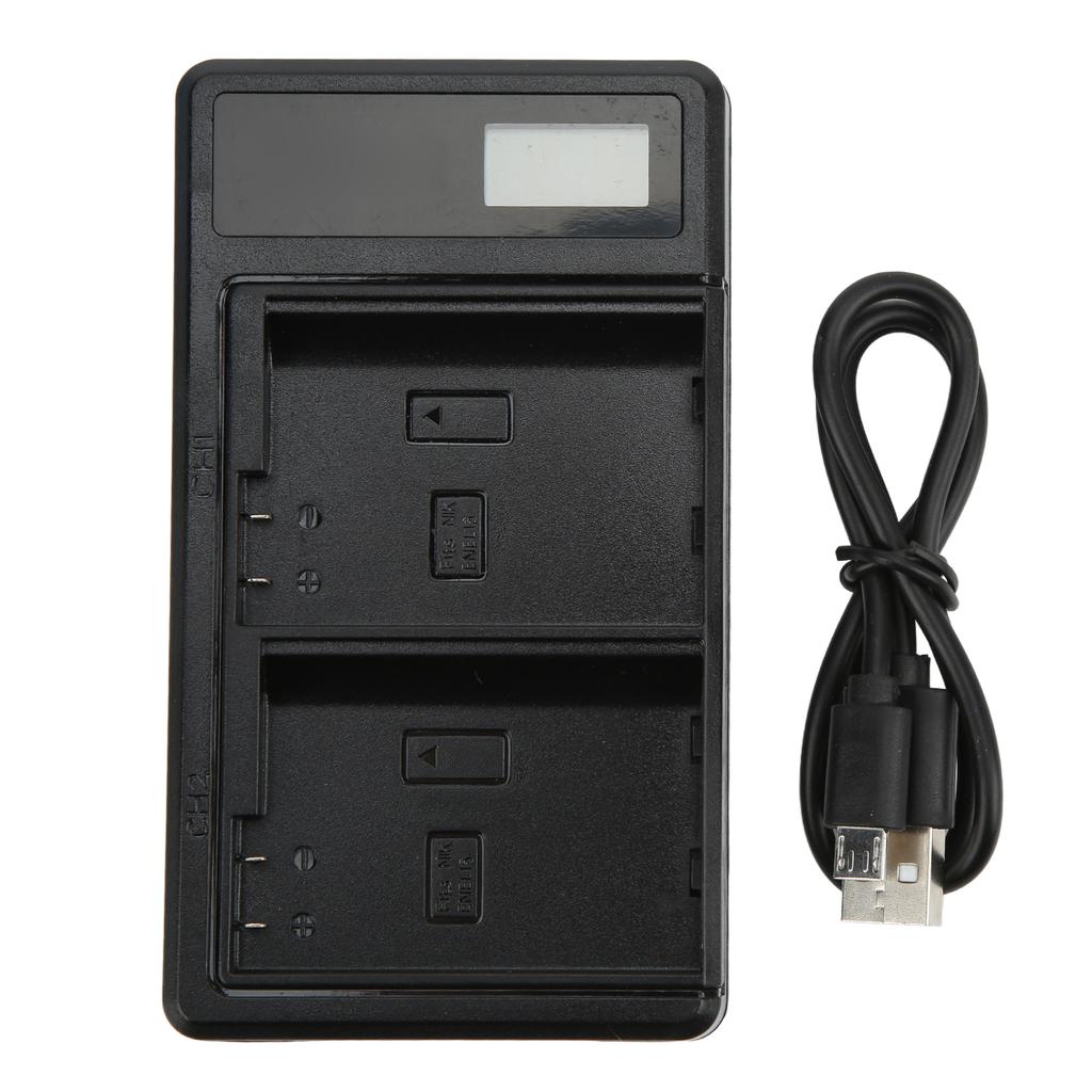 Зарядное устройство ENEL15 USB Type C Двойное зарядное устройство с ЖК-дисплеем для Nikon DC 5 В 2 А 10 Вт