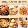Air Fryer Paper Liners 50/100 PCS Non-stick Disposable Liners Baking Paper for Air Fryer Oil-proof,  Food Grade Parchment