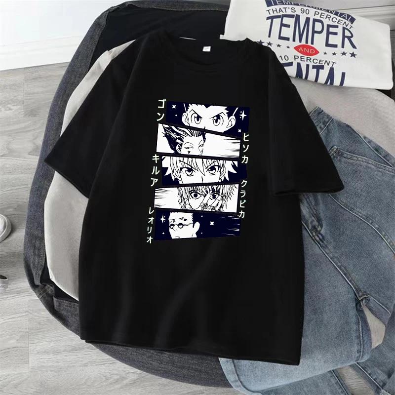 Женская футболка Y2k Hunter x Hunter каваий японская аниме футболка Харадзюку мода повседневные смешные футболки с коротким рукавом летние топы