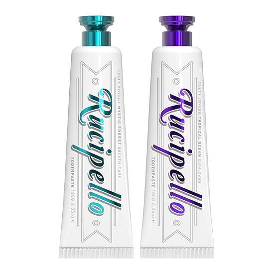 Rucipello Large Capacity Toothpaste 180g, Choose 2 Types (Mystic Forest/Tropical Ocean)