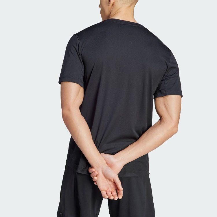 adidas Мужская футболка с втачным рукавом Черная IM1112