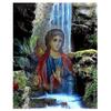 5D DIY Алмазная картина «Богоматерь и водопад» Набор для вышивки крестом Мозаика Алмазная вышивка Роза Полный круглый/квадратный дрель Украшение дома