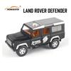 1/32 масштаб Land Rover Defender, литая под давлением модель автомобиля, игрушечный автомобиль с откатным механизмом, звуком и светом для детей, коллекция подарков для мальчиков и девочек