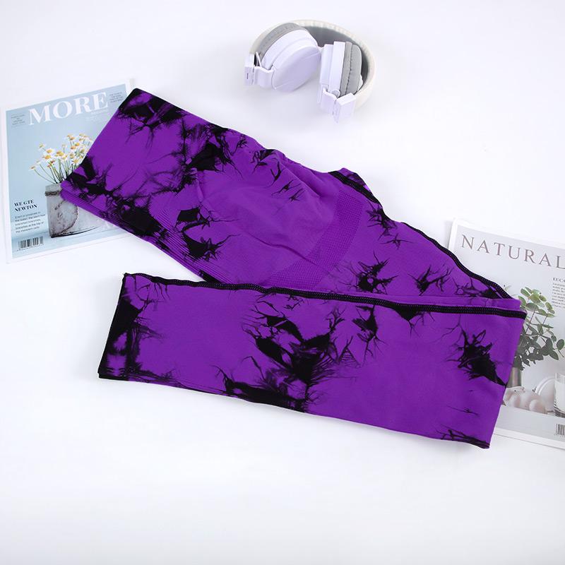 Бесшовные брюки для йоги с галстуком-краской, женские спортивные леггинсы с высокой талией, эластичные спортивные леггинсы для тренировок, узкая спортивная одежда для спортзала