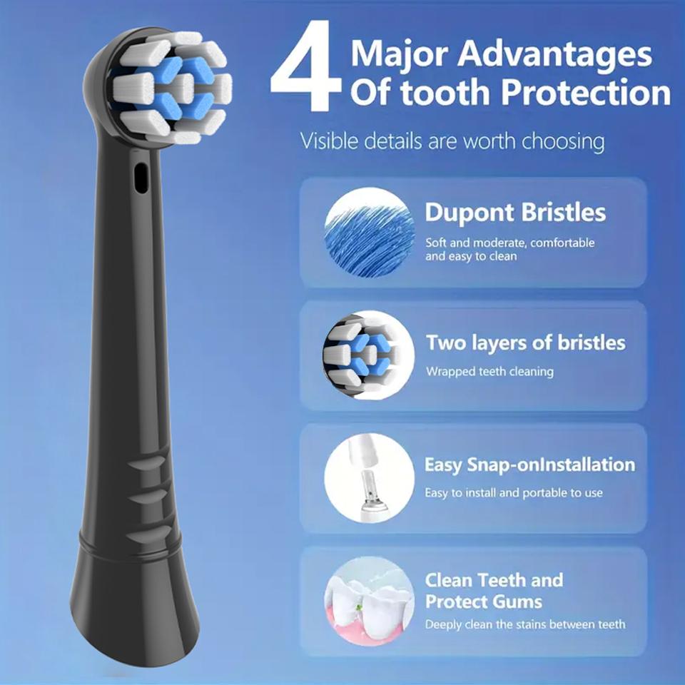 4/8/12/16/20 шт. Сменные насадки для зубной щетки, совместимые с Oral B IO, Насадки для Oral-B серий IO 2/3/4/5/6/7/8/9/10/7G