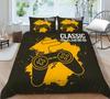 3D Game Handle Pattern Luxury Home Bedding Set Full Size Quilt Cover and Pillowcase for Boys and Men Game Lovers Room Bedroom Bedding