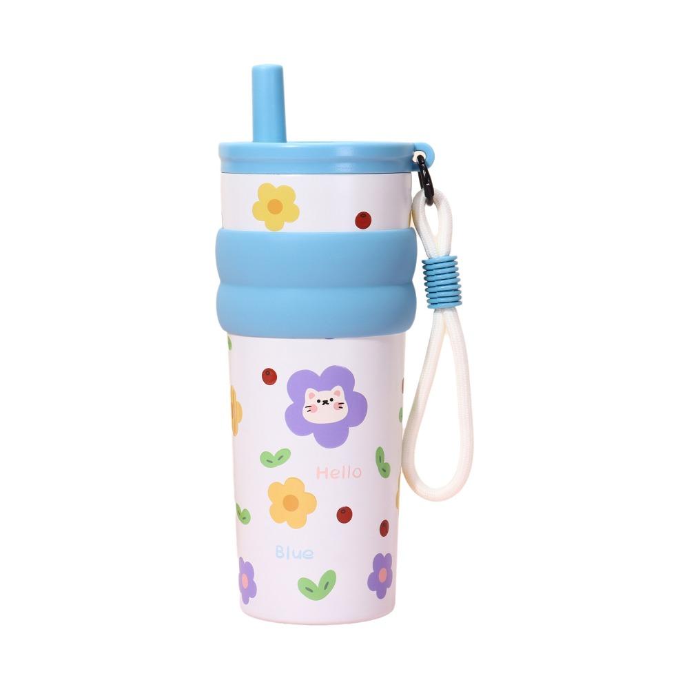 High-Capacity Thermos Water Bottle Stainless Steel Vacuum Cup Portable Insulation Cup Daily Use