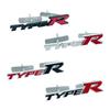 3D Metal Car StickerType R Typer Logo Front Grille Emblem Trunk Rear Stickers Badge For Honda TYPER Civic XR-V HR-V Accord