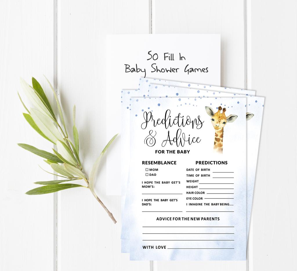 Inkdotpot Игровой набор для детского душа из 50 игр BabyA AlphabetA ABCA Game Giraffe Jungle Animals Party