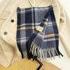 High Quality 100% Wool Scarf Men Female Fashion Classic Soft Cashmere Muffler Women Warm Thermal Shawl Outside Autumn Winter Men