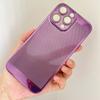 Подходит для iPhone 15 Чехол для мобильного телефона с гальваническим покрытием, летний дышащий сетчатый чехол для рассеивания тепла 16 Apple 14 Полный комплект Жесткий чехол для ПК