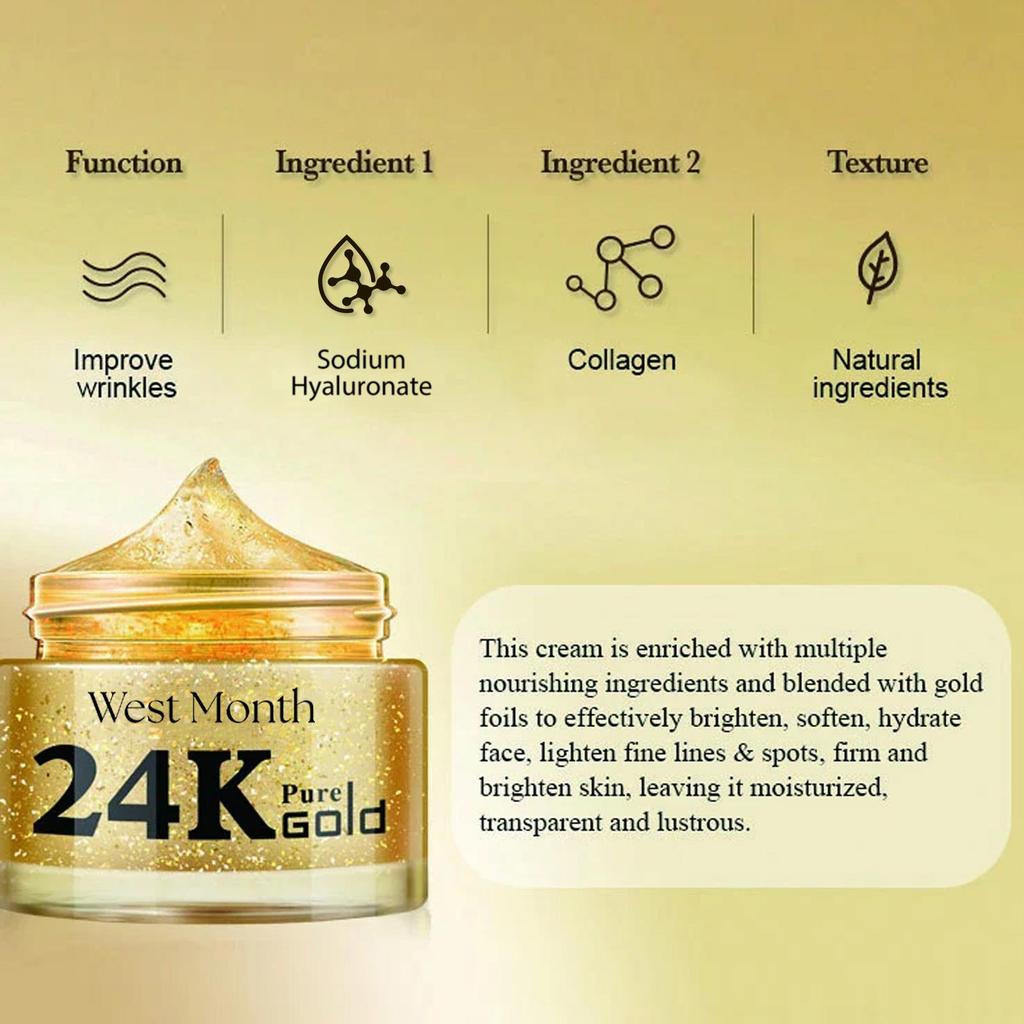 24k Gold Facial Skin Care Set Anti Wrinkle Fade Dark Circles Firming Moisturizing Repairing Eye Mask Essence Korean Cosmetics