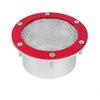 Intake Air Duct Vent Mesh Grille Inlet Cover, Trim Hood Scoop Accessory Red