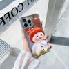 Чехлы для телефонов Ae110 Merry Christmas с гальваническим покрытием из ТПУ для iPhone 16, 15, 13, 11, Pro, Max, 14, Plus, 12, XR, Infinix, Smart, 8, Tecno, защитный чехол на четыре угла